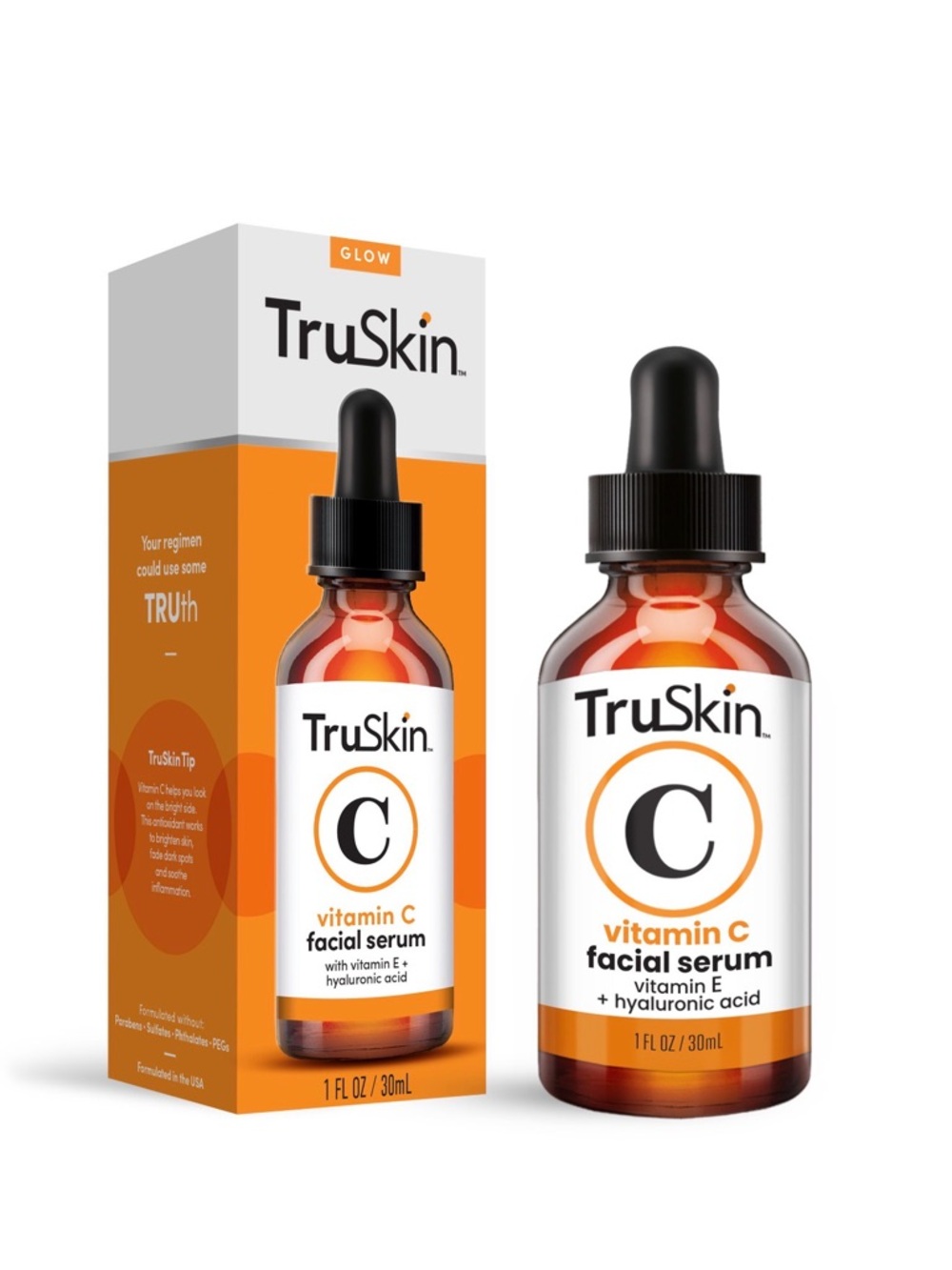 Skin TruSkin Vitamin C Facial Serum - Orange & White